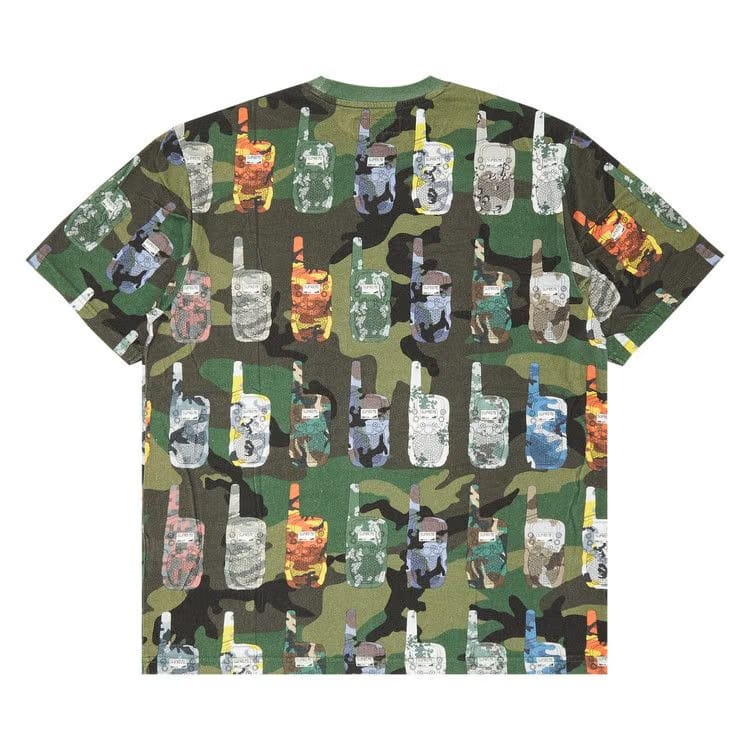 Supreme Walkie Talkie Shorts-Sleeve Top Woodland Camo