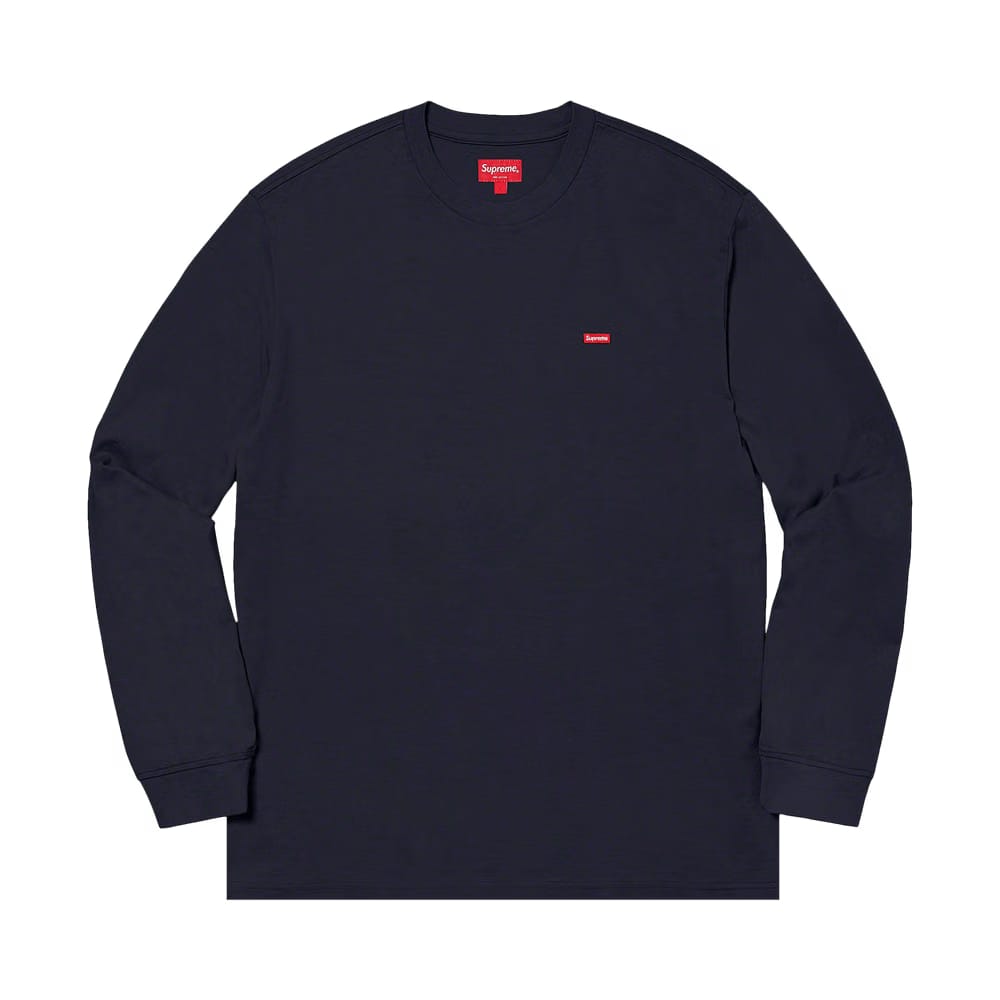 Supreme Small Box Long-Sleeve T-Shirt Navy