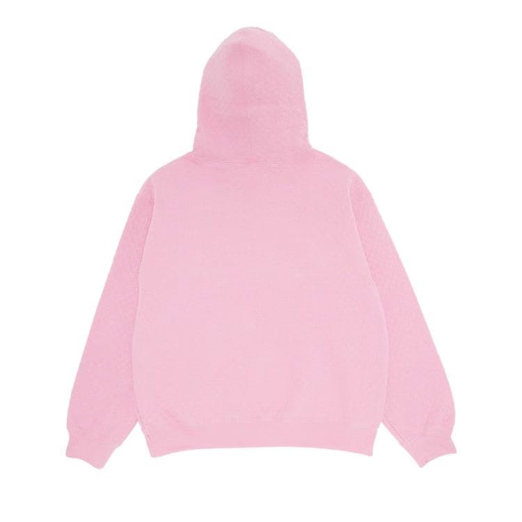 Supreme Micro Quilted Hoodie Dusty Pink