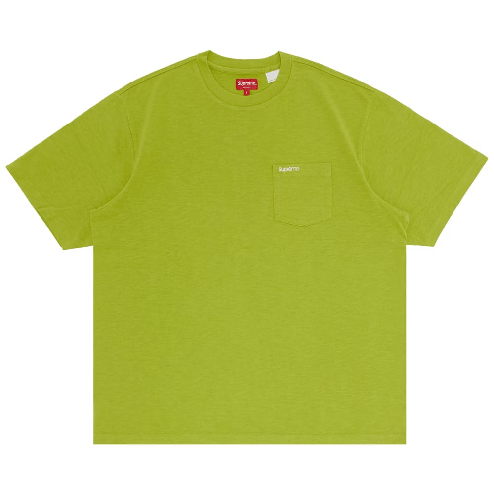 Supreme Shorts-Sleeve Pocket T-Shirt Pale Green
