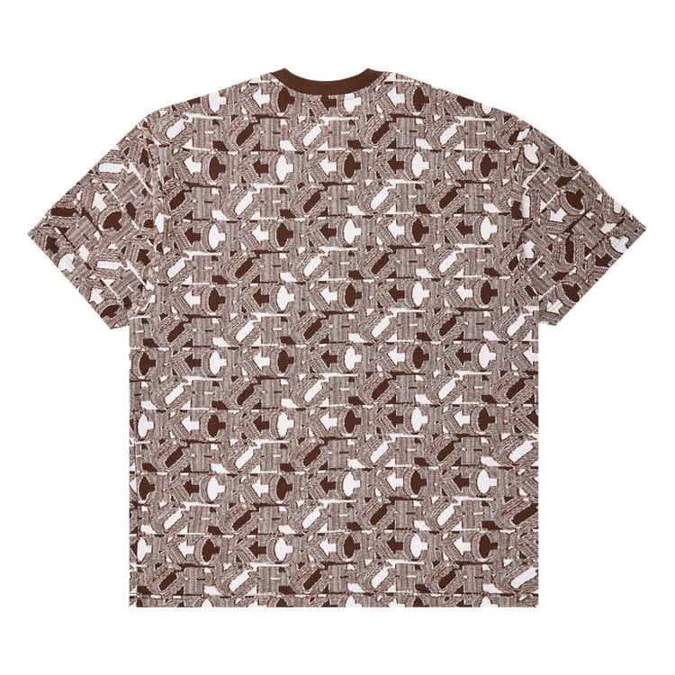 Supreme Fuck Intarsia Shorts-Sleeve Top Brown