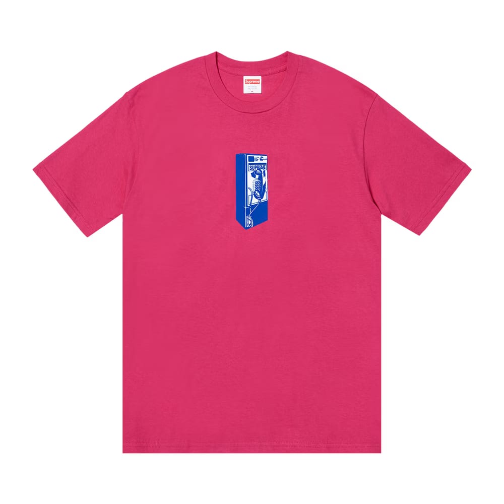 Supreme Payphone T-Shirt Pink