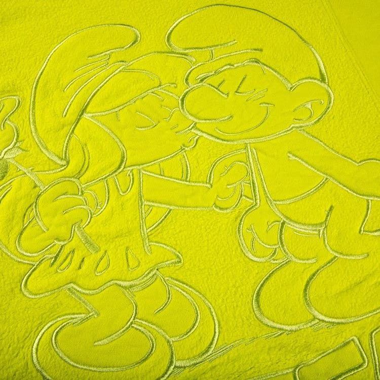 Supreme x Smurfs Hoodie Acid Green