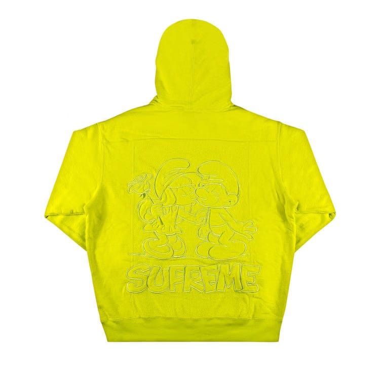 Supreme x Smurfs Hoodie Acid Green