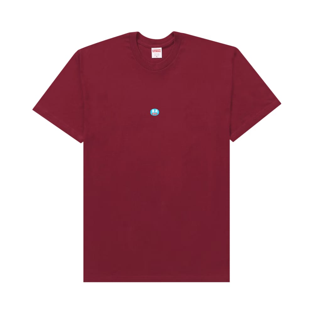 Supreme Sticker T-Shirt Burgundy