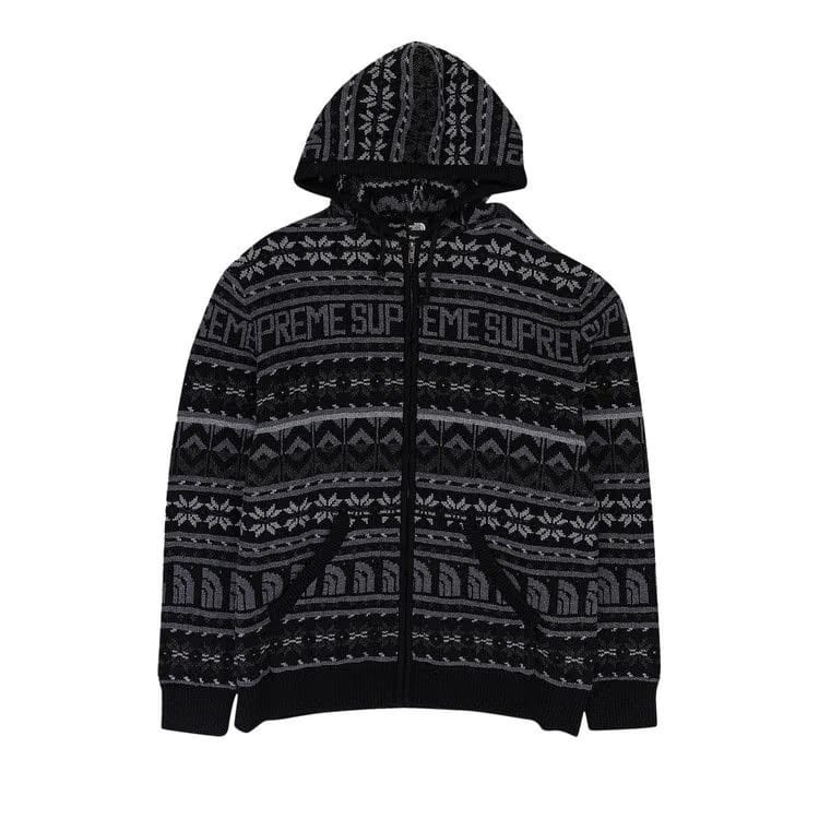 Supreme x The North Face Zip Up Hooded Sweater Black