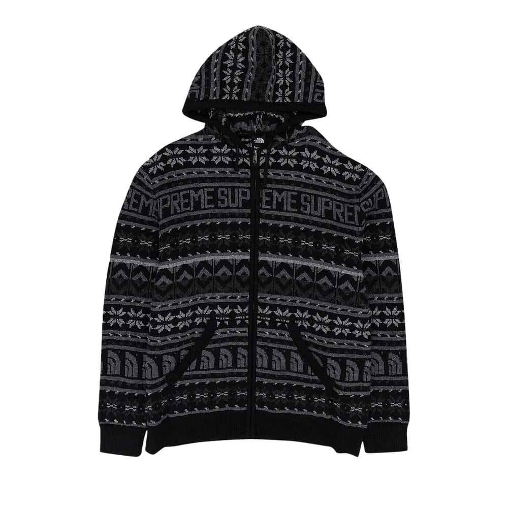 Supreme x The North Face Zip Up Hooded Sweater Black