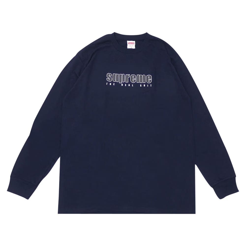 Supreme The Real Shit Long-Sleeve T-Shirt Navy