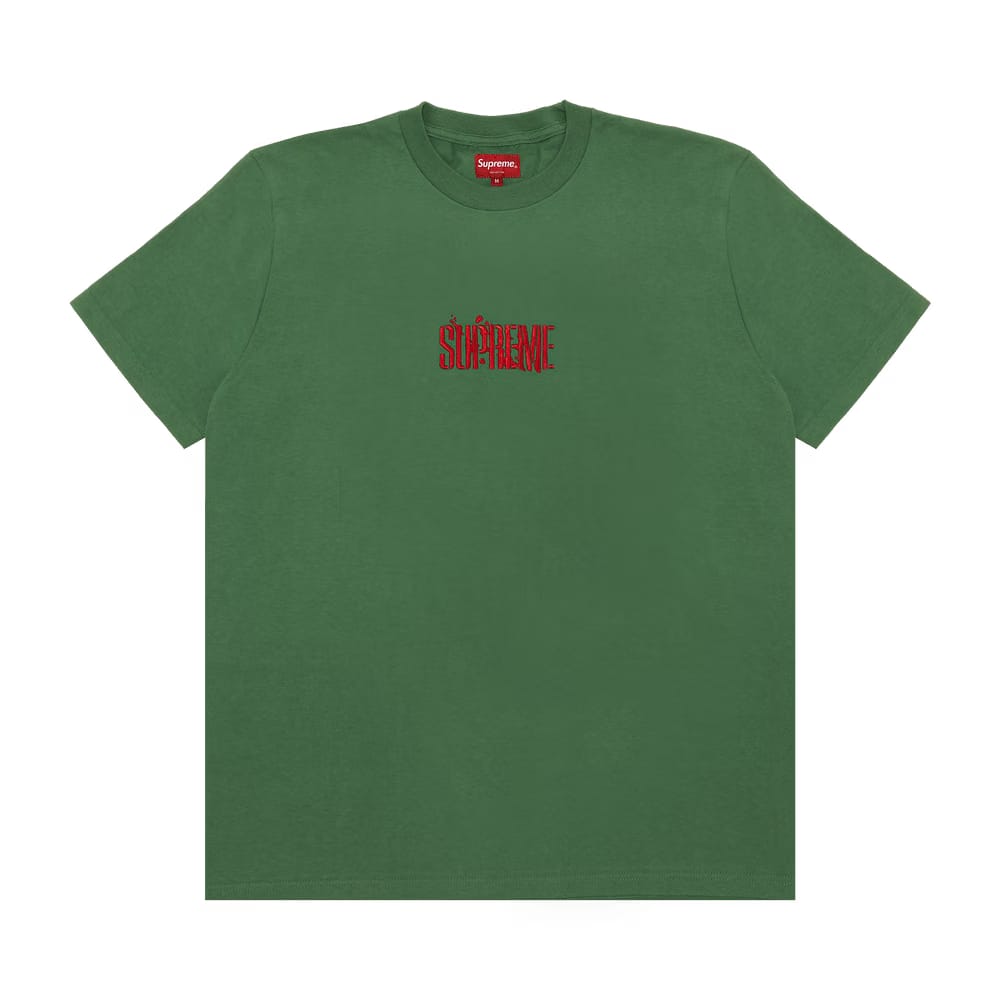 Supreme Splatter Shorts-Sleeve Top Green