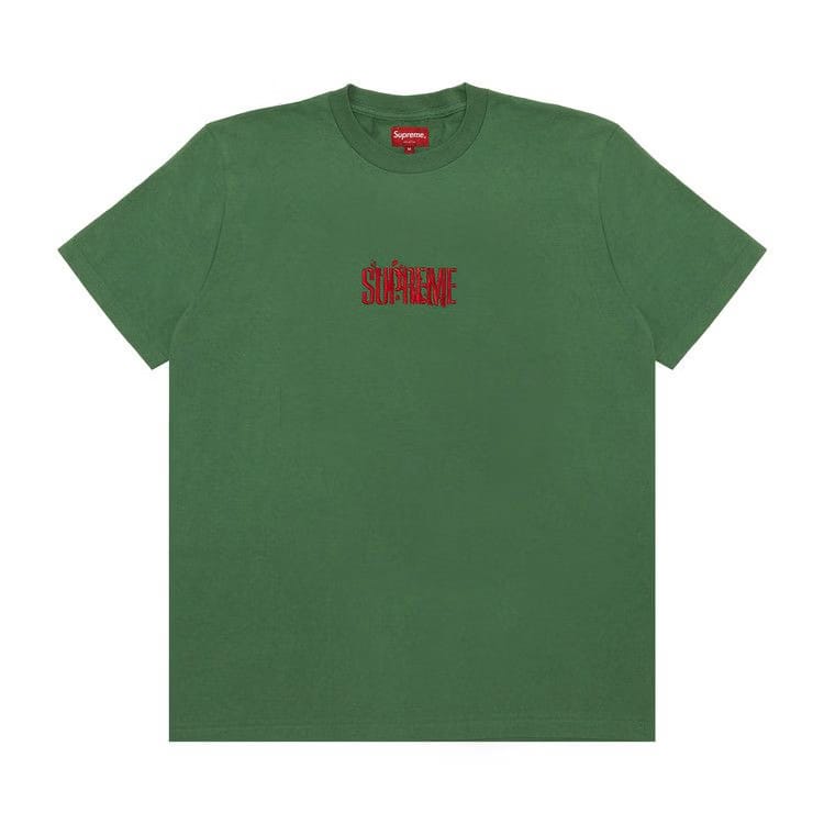 Supreme Splatter Shorts-Sleeve Top Green