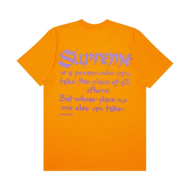 Supreme Person T-Shirt Orange