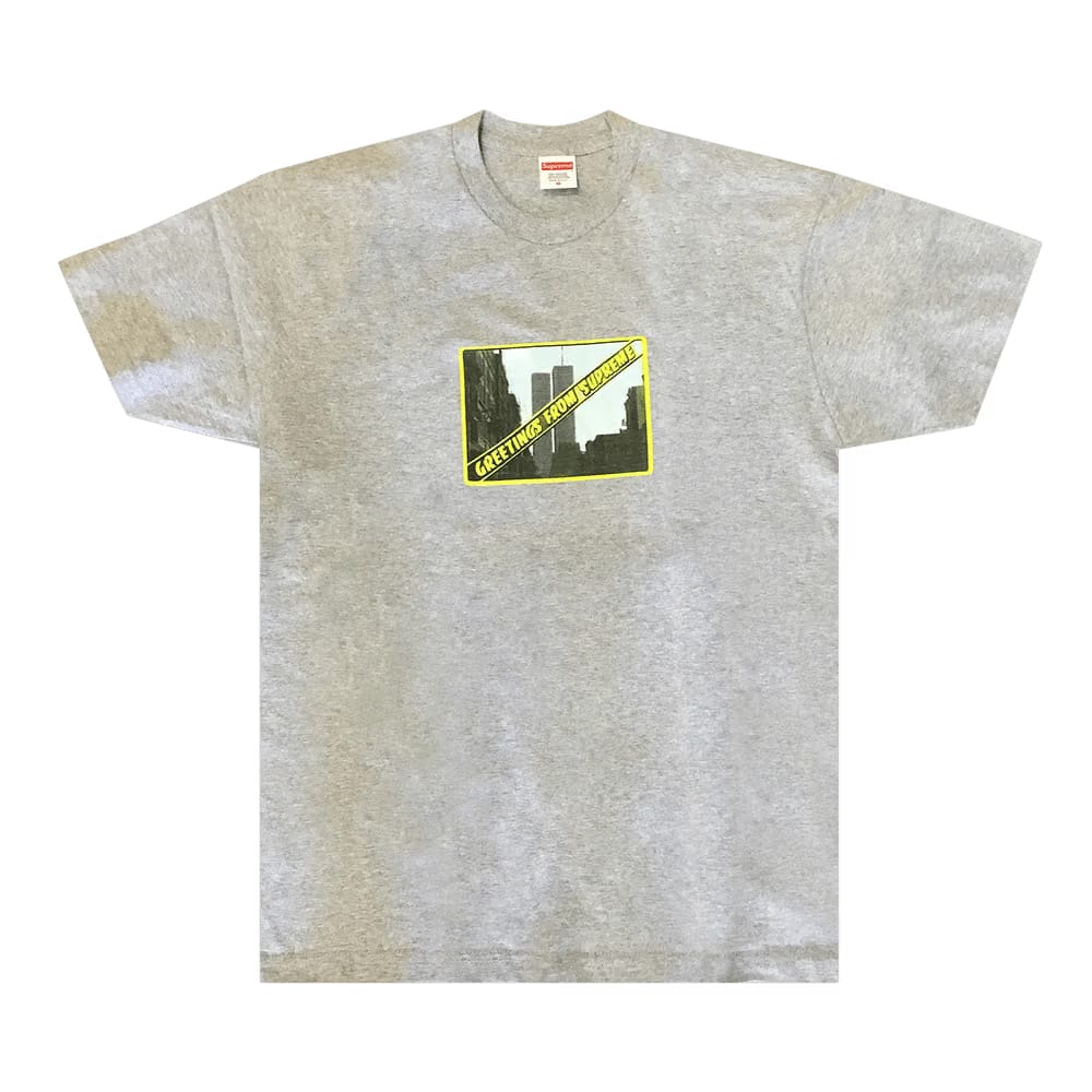 Supreme Greetings T-Shirt Heather Grey
