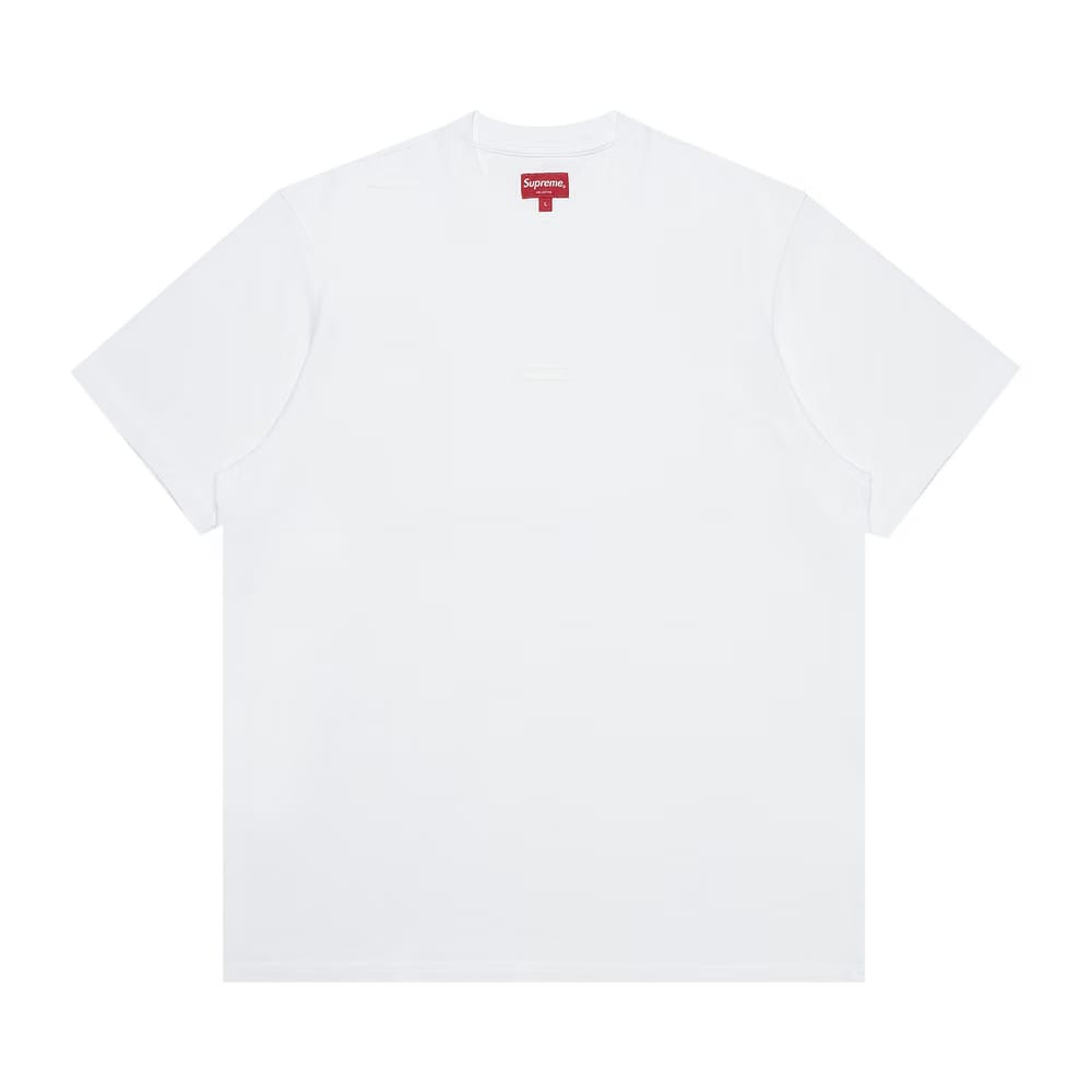 Supreme High Density Small Box Shorts-Sleeve Top White
