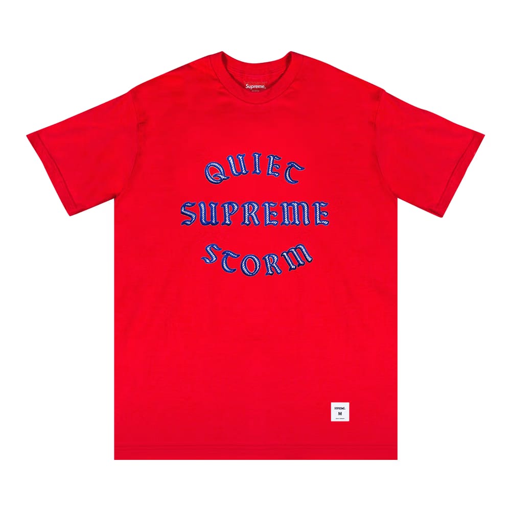 Supreme Quiet Storm Shorts-Sleeve Top Red