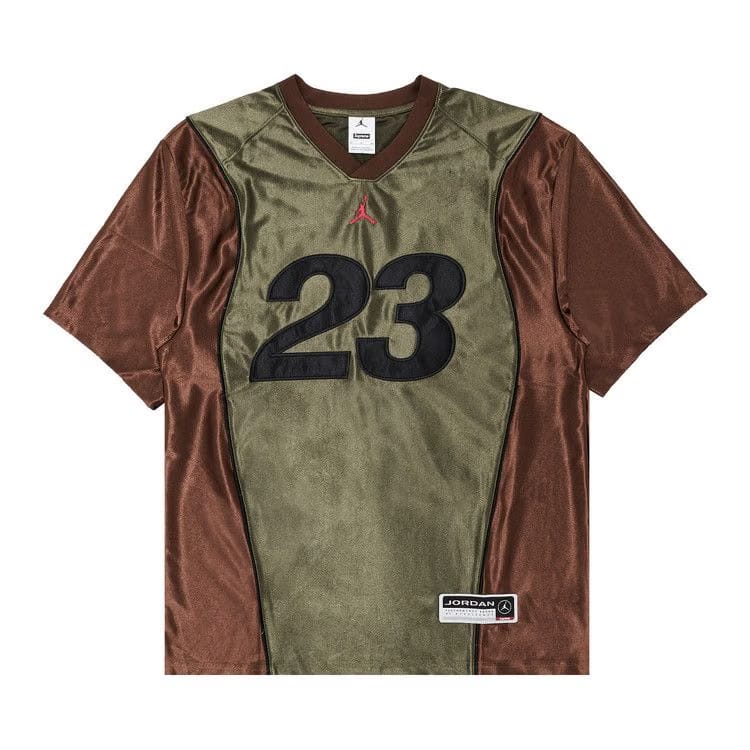 Supreme x Jordan Warm Up Jersey Olive