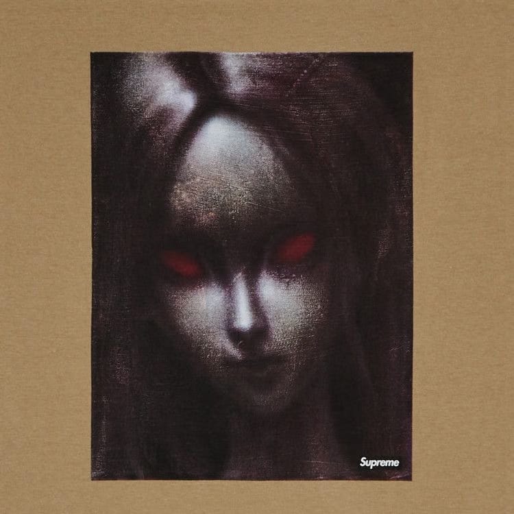 Supreme Red Eyes T-Shirt Khaki