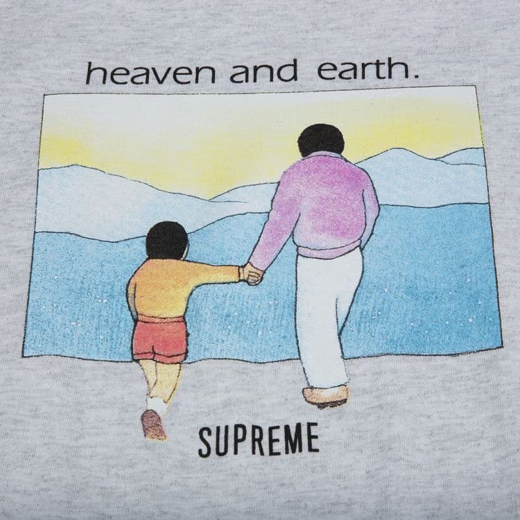 Supreme Heaven And Earth T-Shirt Ash Grey
