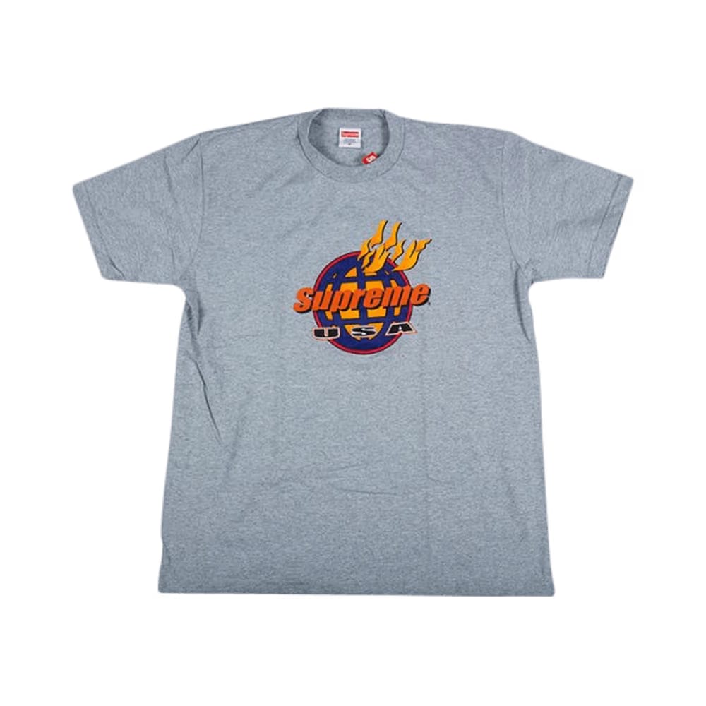 Supreme Fire T-Shirt Grey