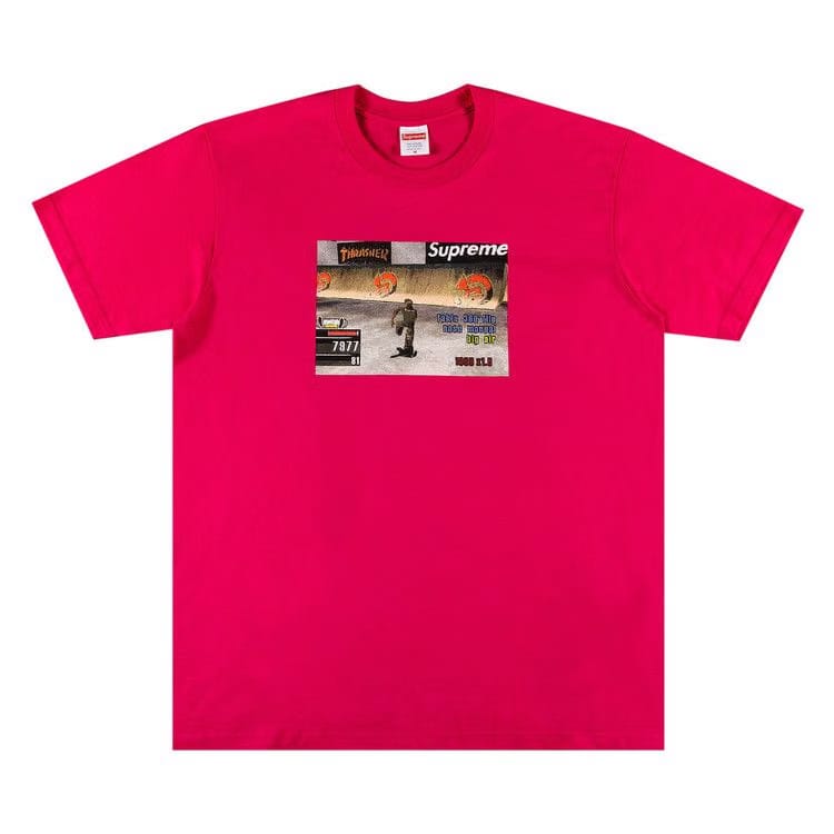 Supreme x Thrasher Game T-Shirt Pink