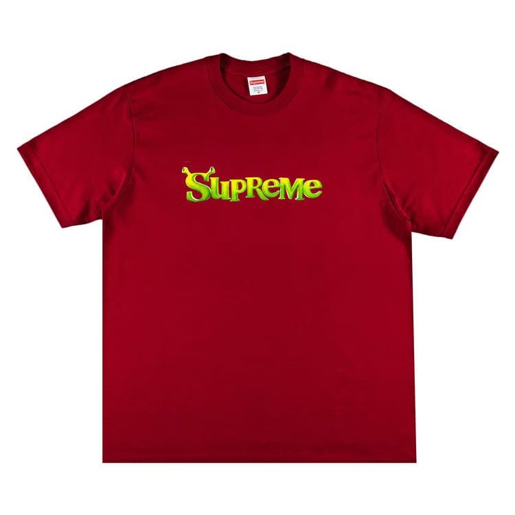Supreme Shrek T-Shirt Cardinal