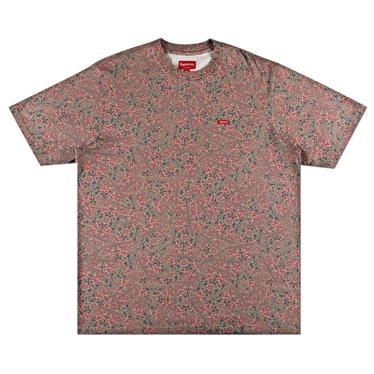Supreme Small Box T-Shirt Khaki Floral Cards