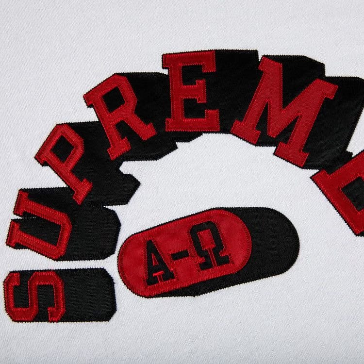 Supreme Alpha Omega Shorts-Sleeve Top White