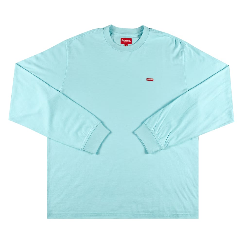 Supreme Small Box Long-Sleeve T-Shirt Cyan
