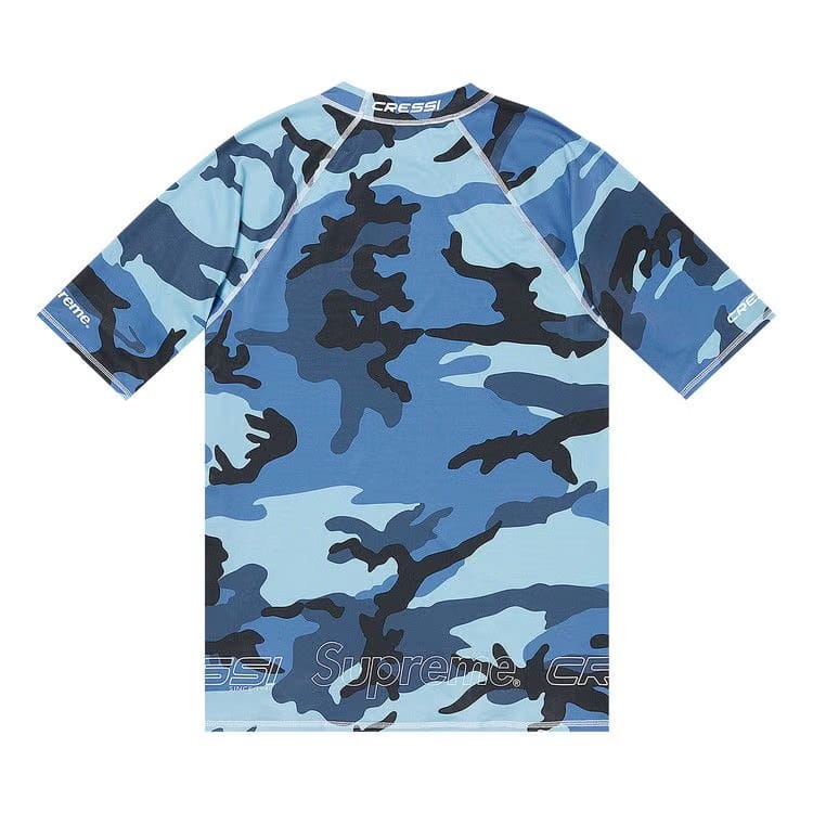 Supreme x Cressi Rash Guard Blue Camo