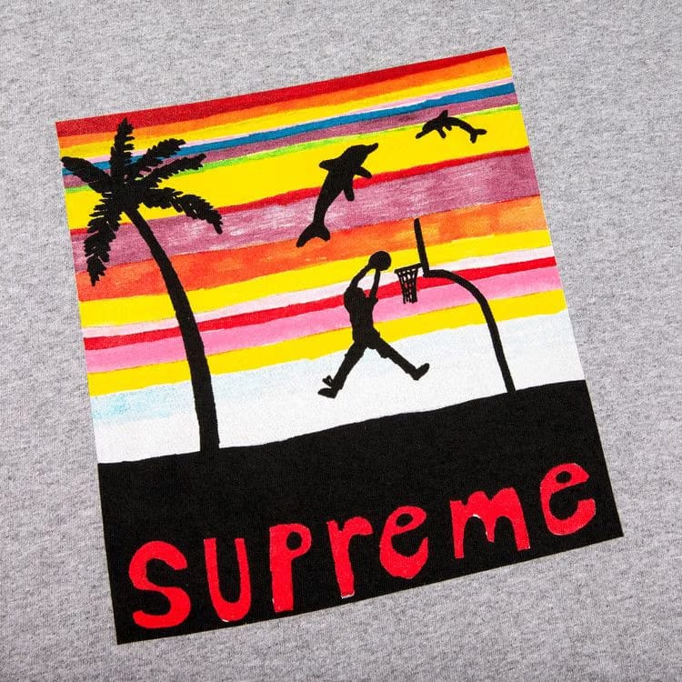 Supreme Dunk T-Shirt Heather Grey