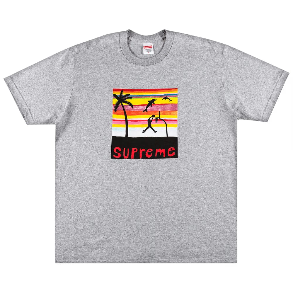 Supreme Dunk T-Shirt Heather Grey