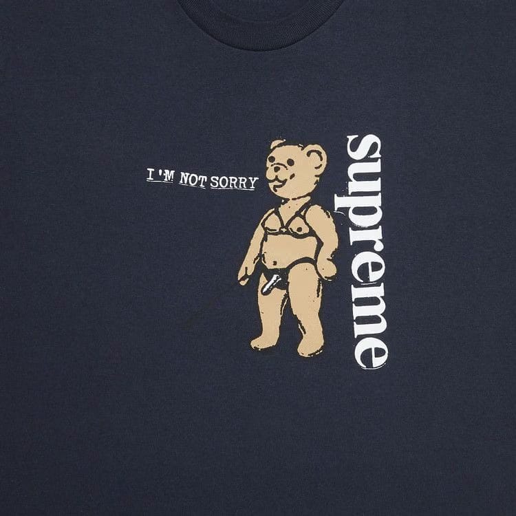 Supreme Not Sorry T-Shirt Navy