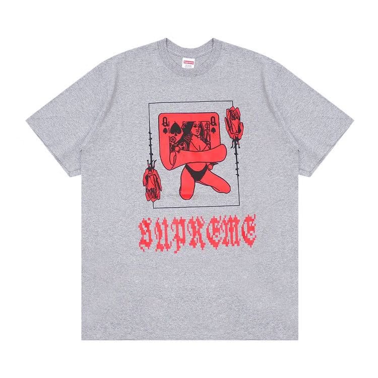 Supreme Queen T-Shirt Heather Grey