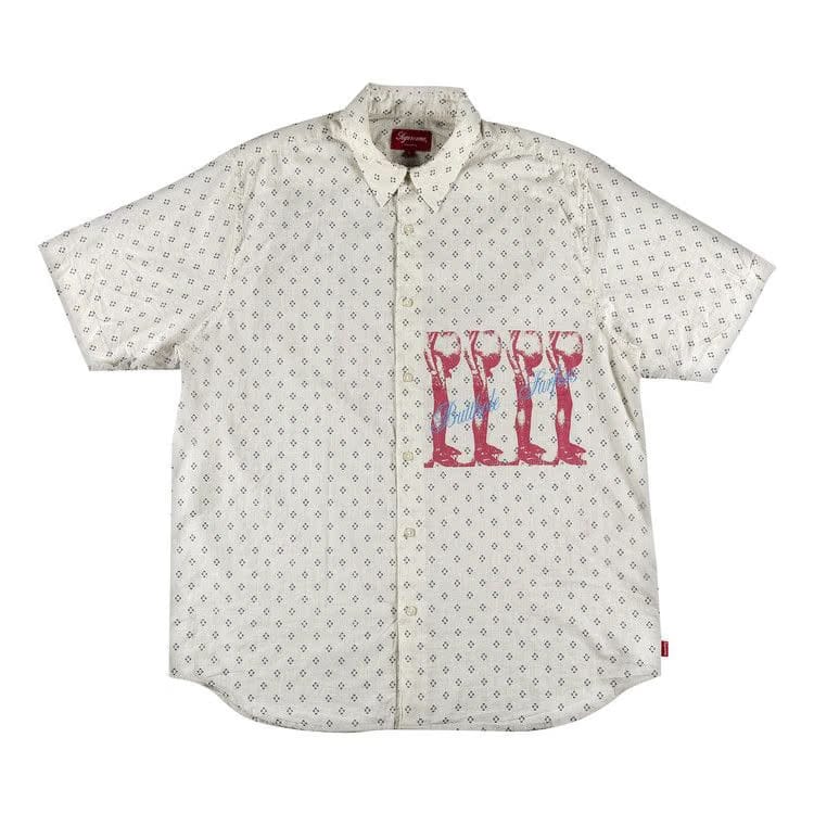 Supreme x Butthole Surfers Shorts-Sleeve Shirt White