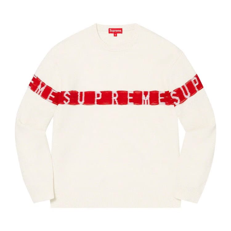 Supreme Inside Out Logo Sweater White