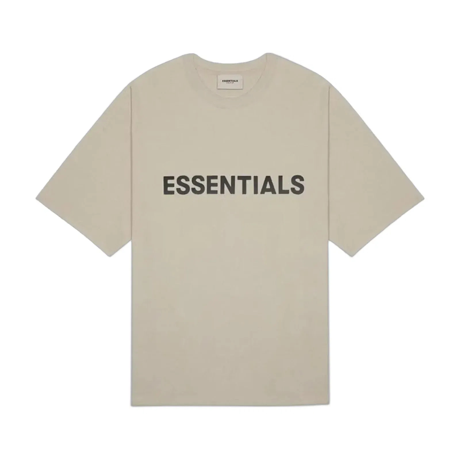 Fear of God Essentials Applique Logo T-Shirt Tan