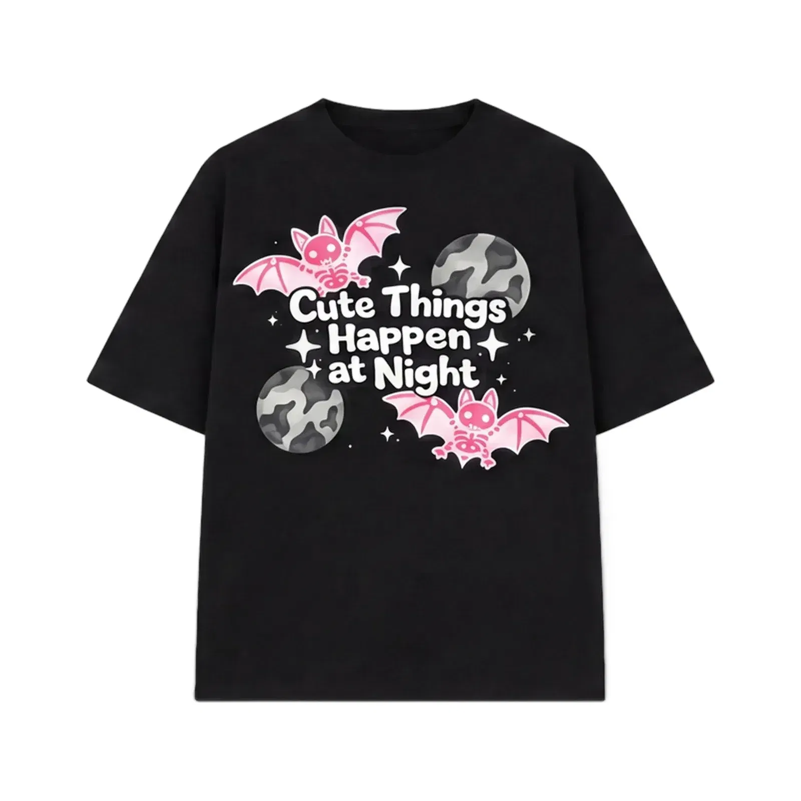 Forfksake Batty At Night Tee - Black