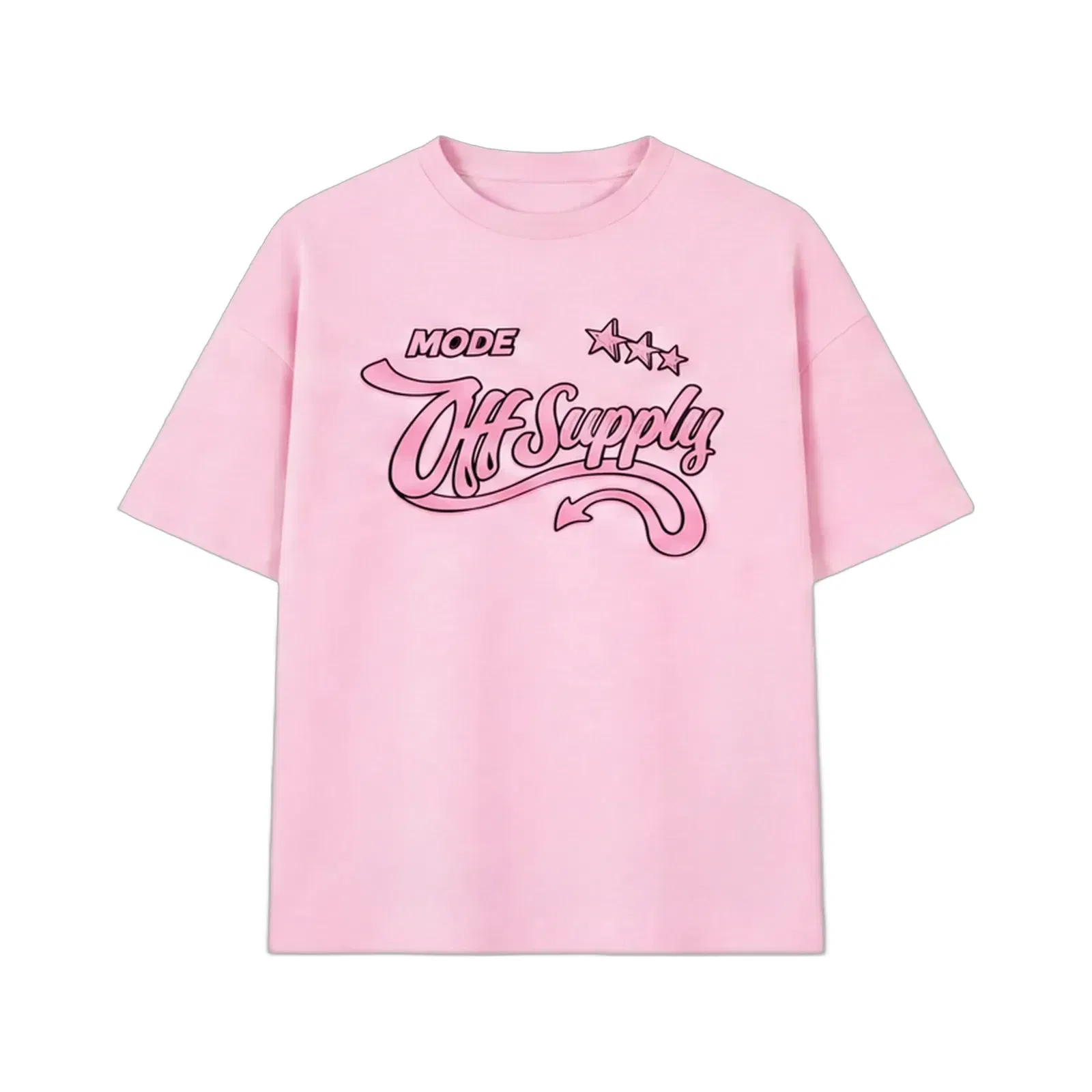 Off supply Devil Mode T- Shirt Pink
