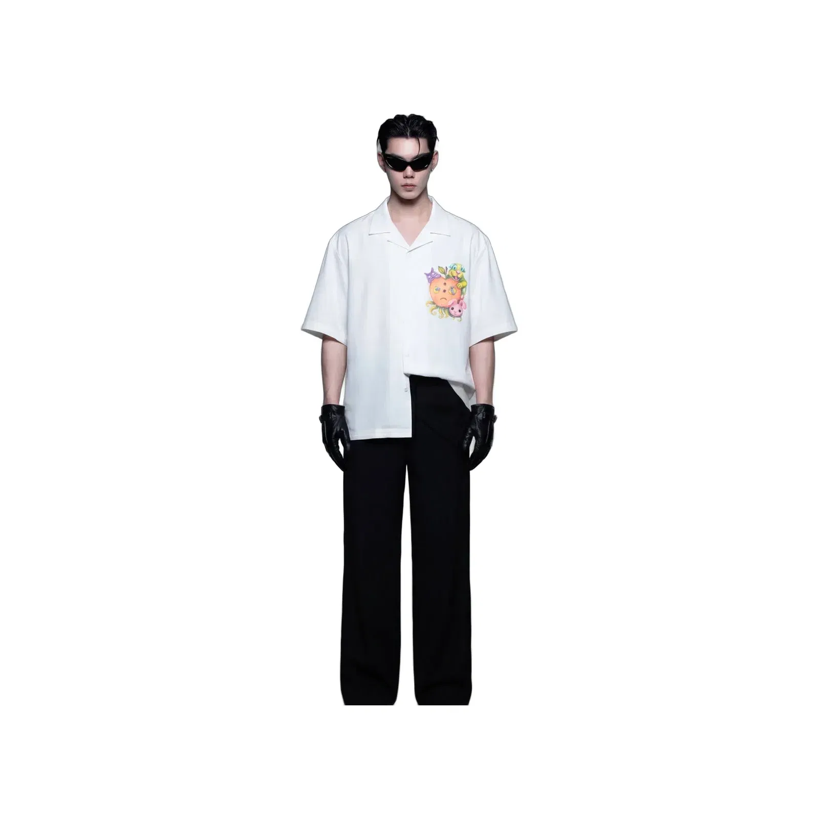 Off Supply Candy Meltdown White Bowling Shirt