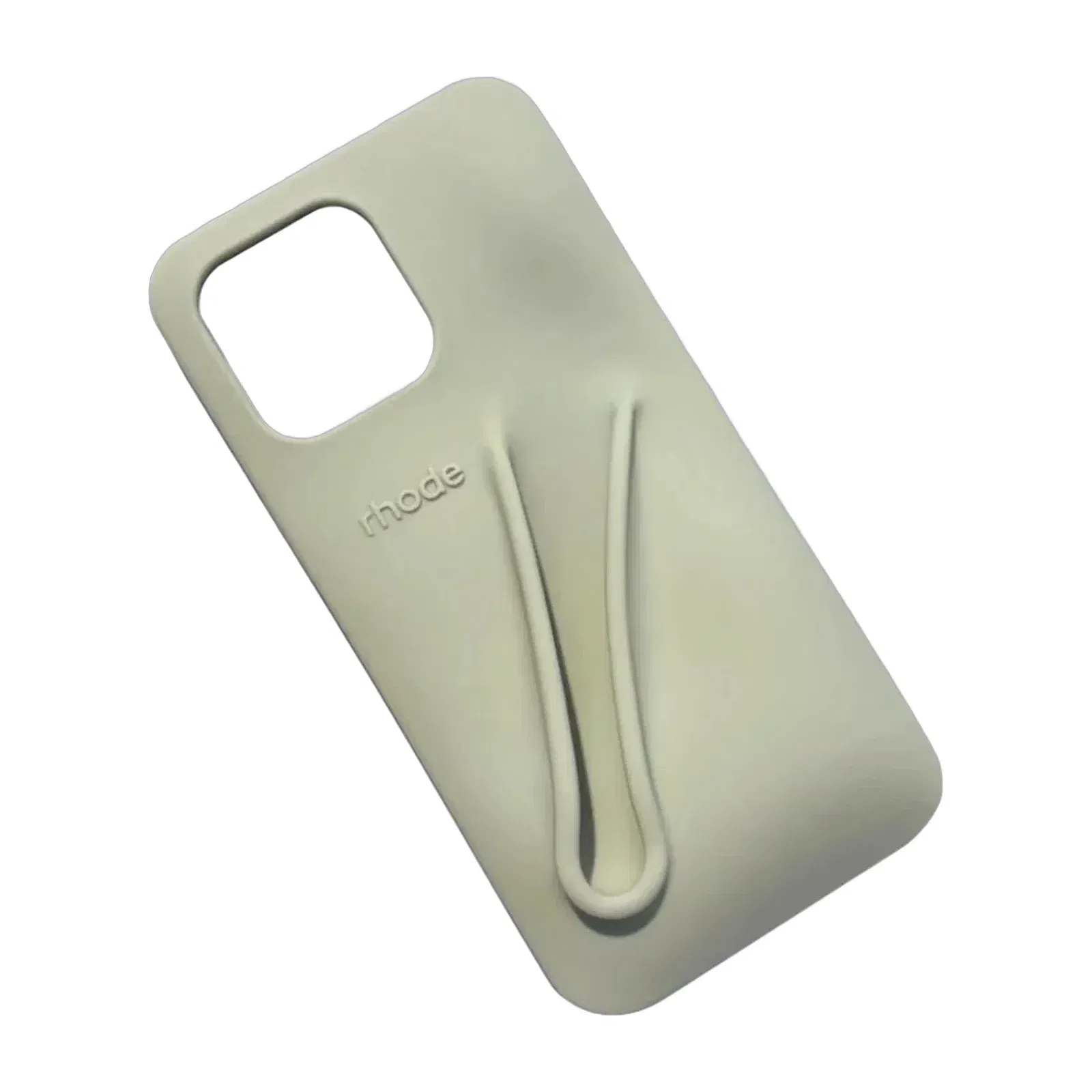 Rhode Lip Phone Case - Grey (iPhone 14 Pro Max)