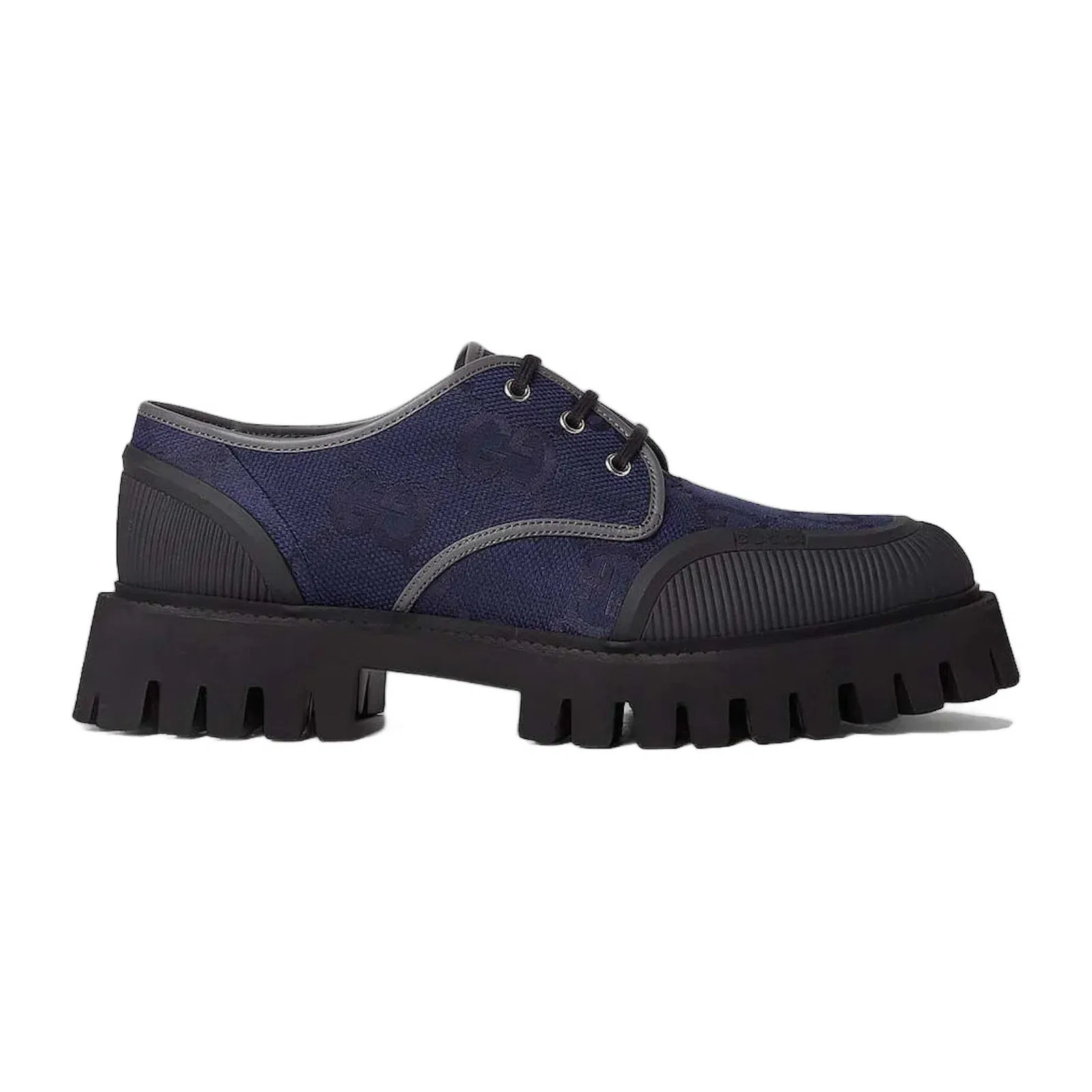 Gucci Gg Laced-Up Shoes Navy