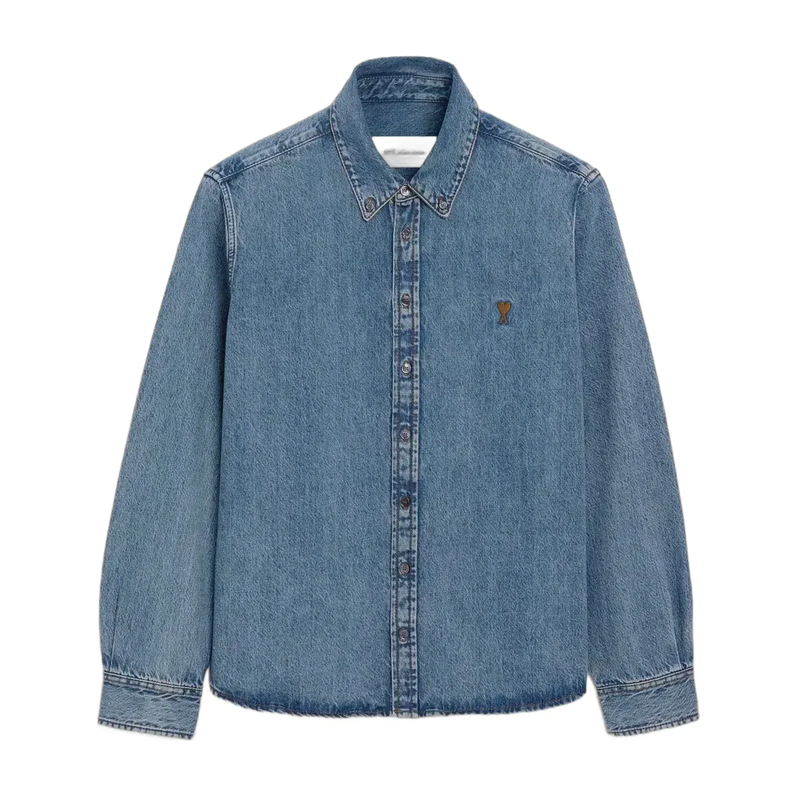 Blue Denim Cotton Ami De Coeur Shirt