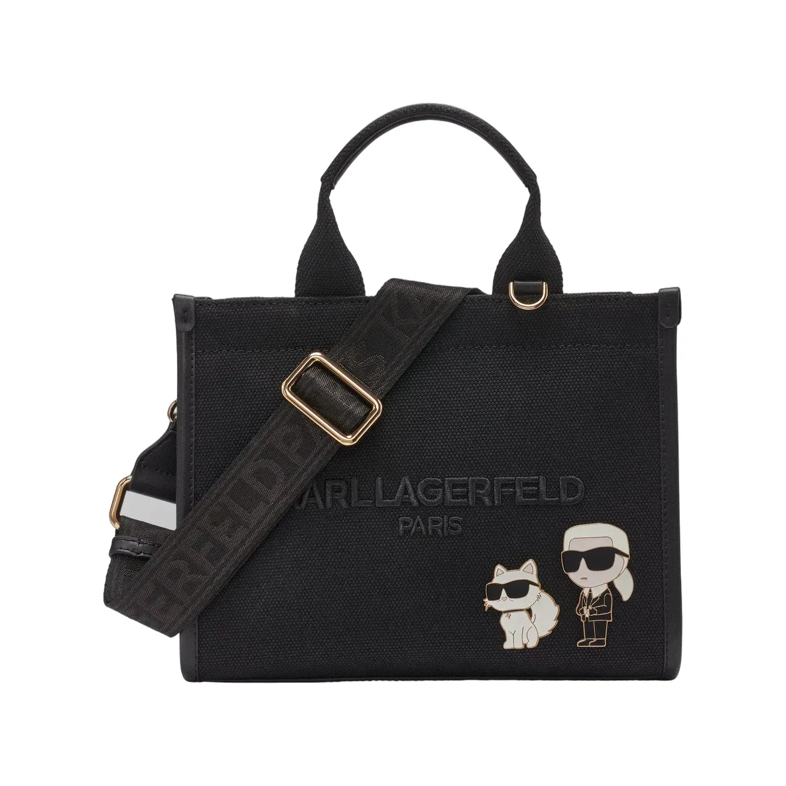 KarlLagerfeld Kristina small tote with top zipper black