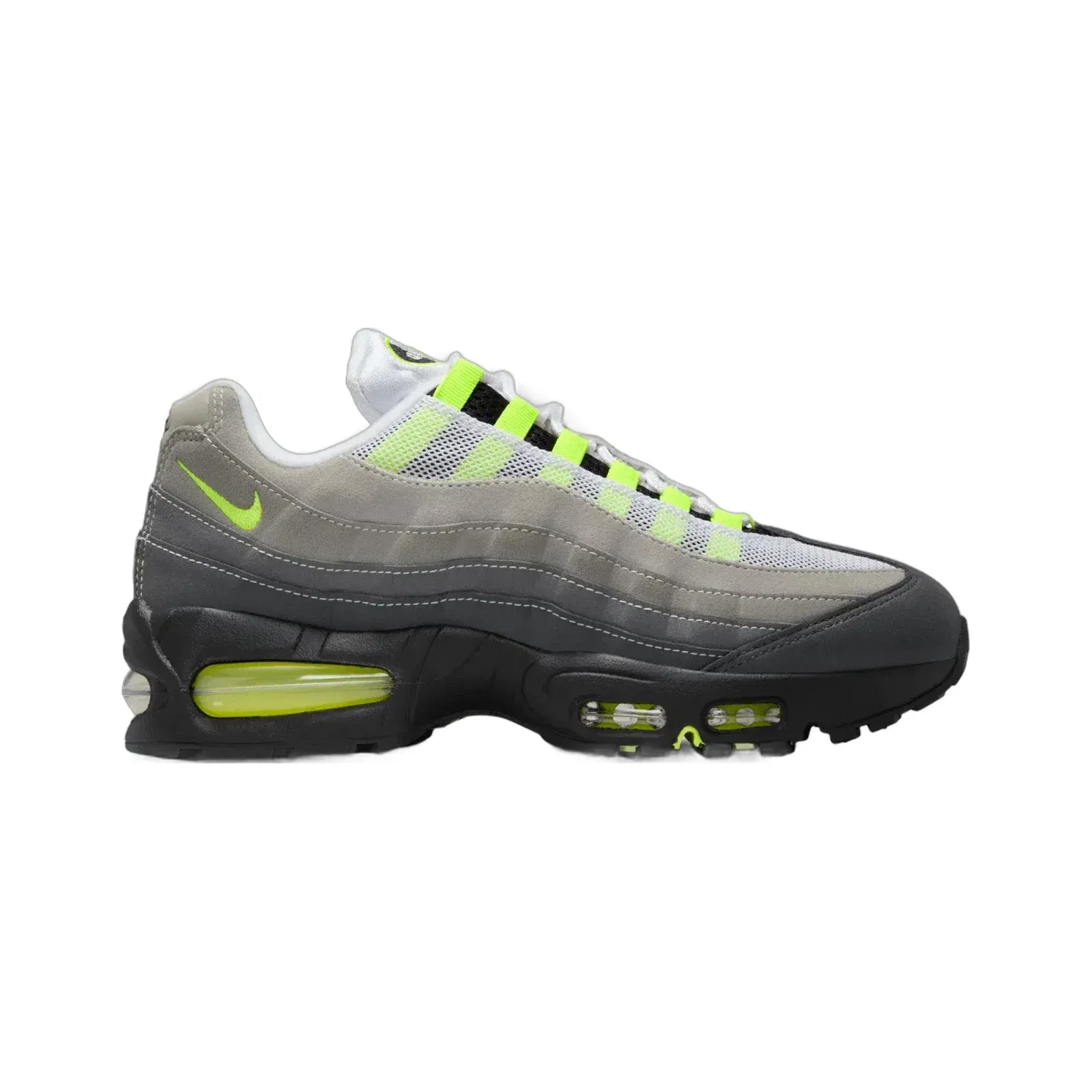 Nike W AIR MAX 95 BIG BUBBLE { BLACK/NEON YELLOW/ANTHRACITE/LT GRAPHITE