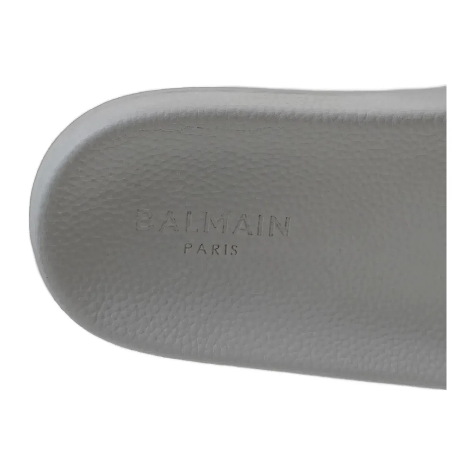 Balmain Paris White Sliders (UK 9.5)