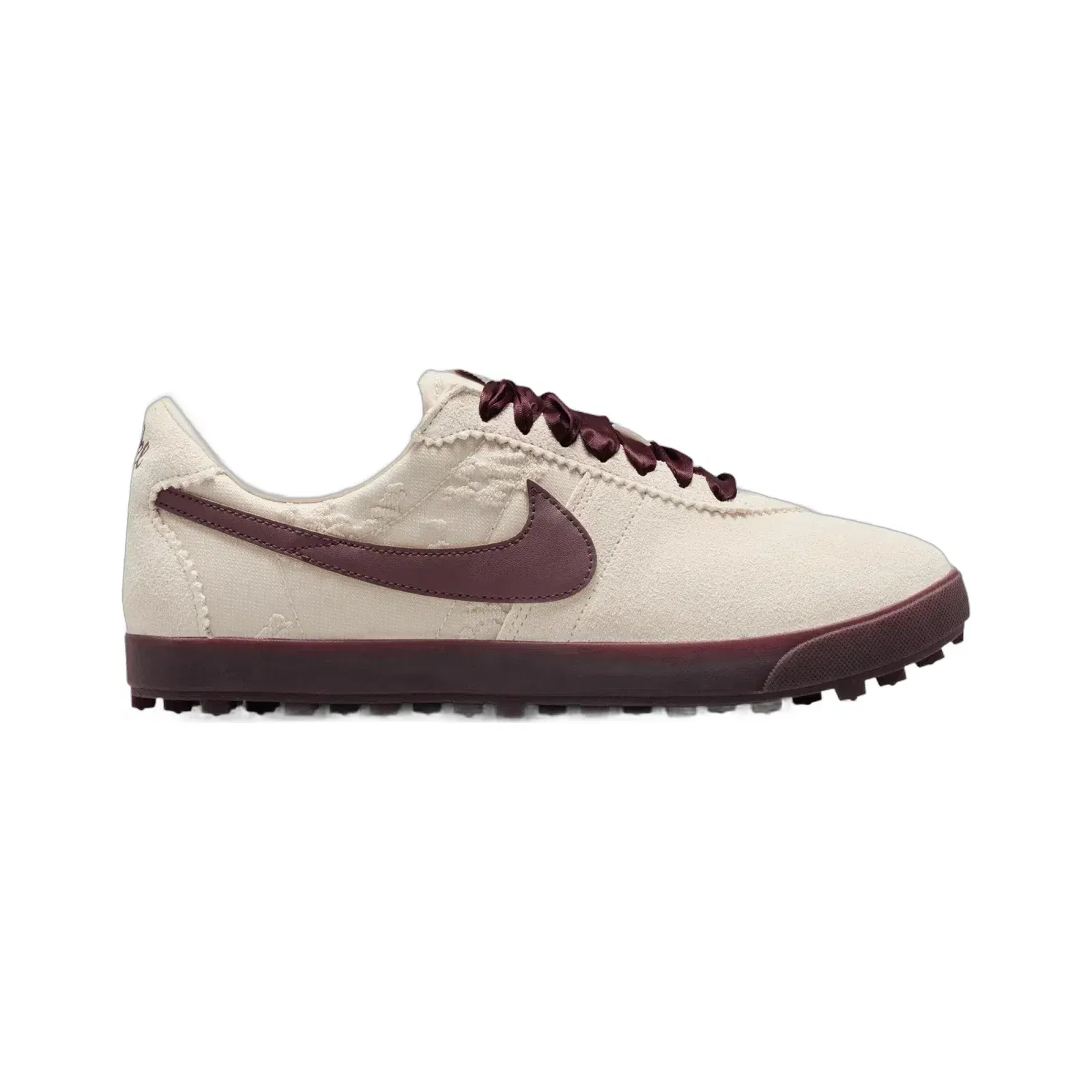 Nike ASTROGRABBER LEATHER SE { LIGHT CREAM/BURGUNDY CRUSH-ARCTIC ORANGE