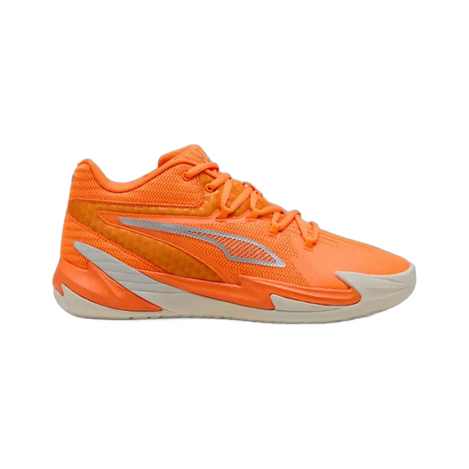 Puma THE DAGGER BASKETBALL { ORANGE GLO-PUMA SILVER-SEDATE GRAY
