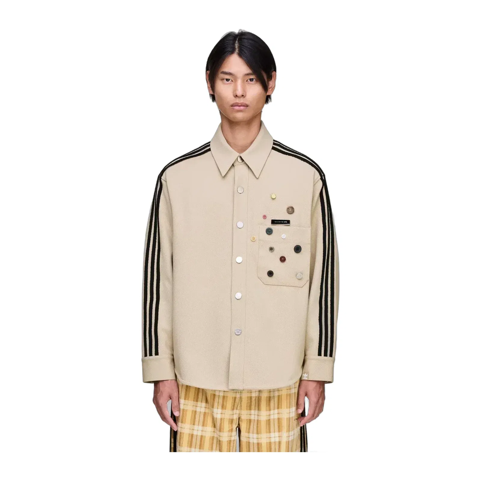 ADIDAS ORIGINALS SONG FOR THE MUTE ADI006 SHIRT JACKET { STONE KHAKI