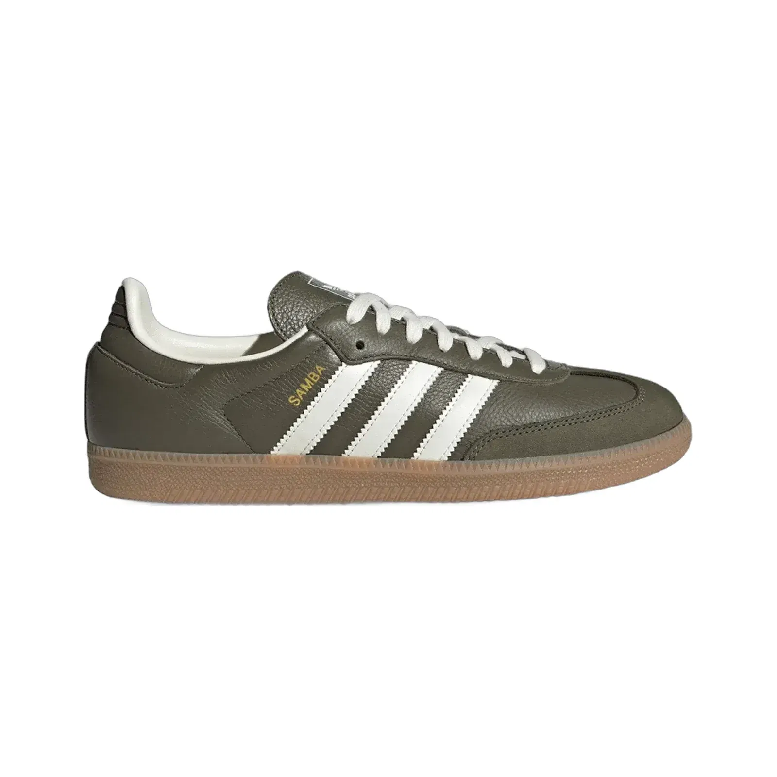 ADIDAS ORIGINALS SAMBA OG { MEDIUM DARK KHAKI/OFF WHITE-GUM