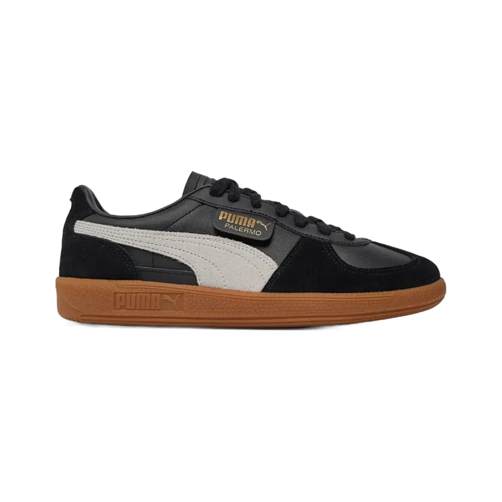 PUMA PALERMO LEATHER { BLACK/GRAY