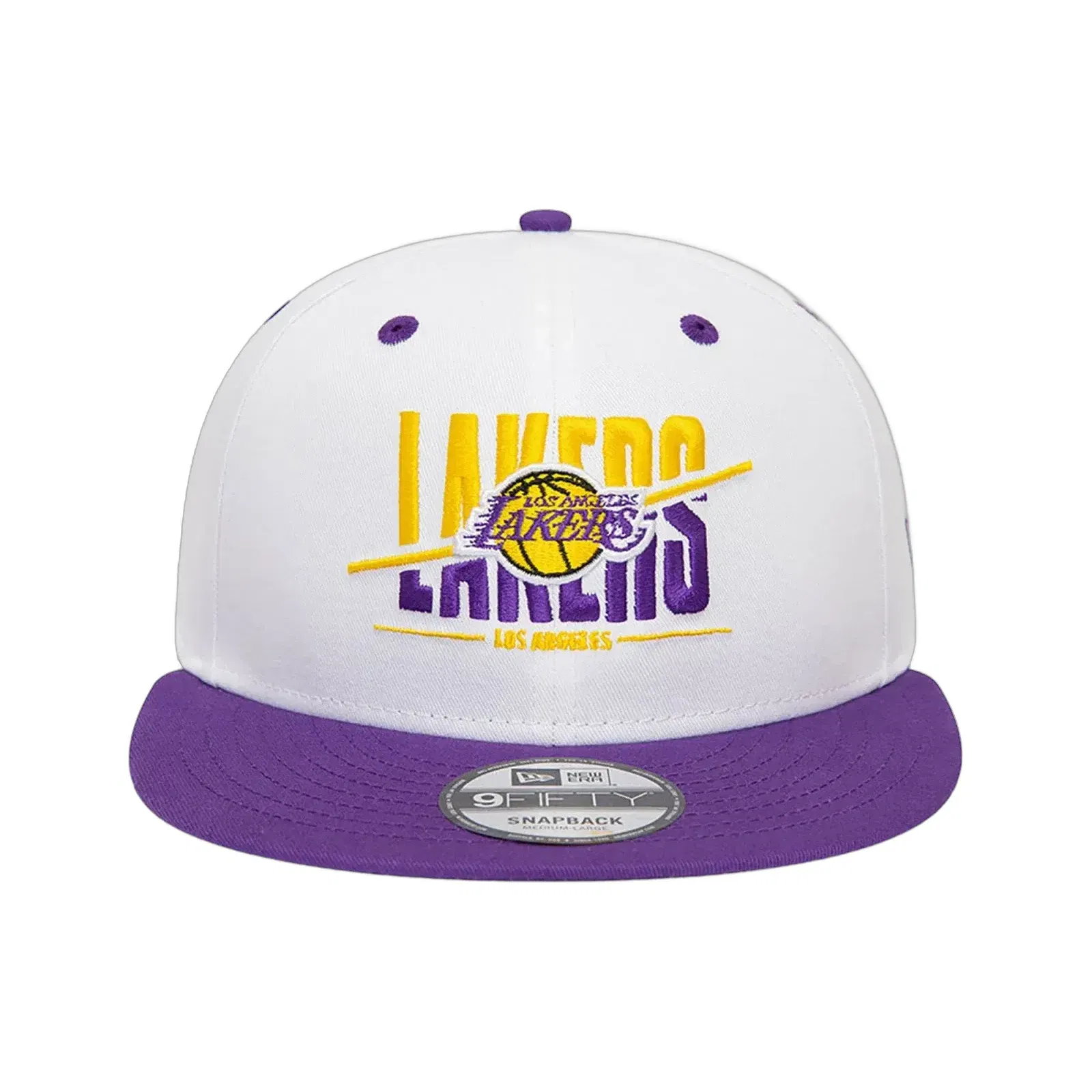 New Era LA LAKERS CROWN WHITE 9FIFTY SNAPBACK CAP { WHITE